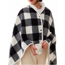 Couverture châle chauffante, Couverture électrique Portable, Couverture chauffante Douce, Poncho électrique, Couverture chauffante, Couverture