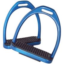 Bleu royal - Des supports légers en aluminium de différentes couleurs avec des plateformes en caoutchouc