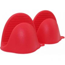 Rouge, paquet de 2) Mitaines de four en silicone, prêtes à être utilisées dans des casseroles ou dans la cuisine comme supports de casseroles ou