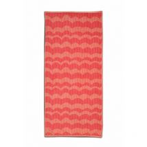 Serviette de plage 100% coton jacquard - 450g/m² rouge 90 x 165 cm - rouge