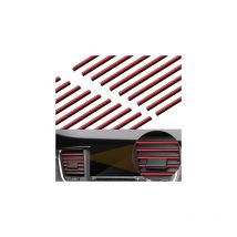 Linghhang - Rouge)20pcs 19,5cm Bande de Grille d'Aération de Voiture, Bandes Décoratives Voiture Accessoire Voiture Interieur Decoration pour