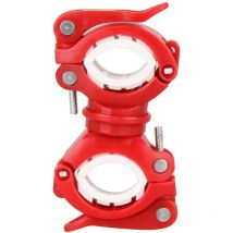 (Rouge)Supports de lumièreClips de lumière de torche de véloSupports de lumière avantClips d'alpinisteAccessoires d'équipement de cyclisme de VTT