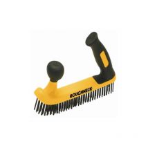 Two Handed Wire Brush Soft Grip - Roughneck