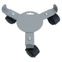 Roule plante extensible gris alu - 27-37 cm - Acier époxy - Louis Moulin