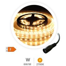 Rouleau 5M Bande led 6W/M 2700-3000K 24V