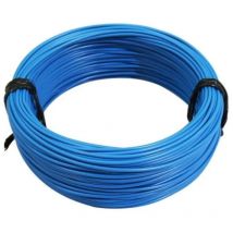 Rouleau de 5 mètres fil électrique 0,5mm² cuivre bleu câble souple faisceau