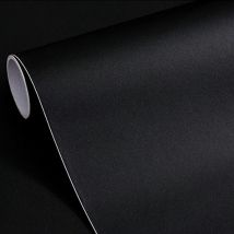 Rouleau adhésif granit noir au mètre - Autocollants Revêtement Adhésif Cuisine Meubles Salle de bain - 60cmx3m