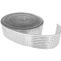 Rouleau auto-adhésif en verre véritable artisanat Mini miroirs carrés et ronds carreaux de mosaïque,5 5mm Autocollant Mosaique Acrylique, pour