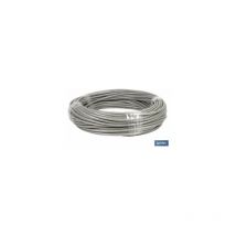 Câble Acier 4mm 2x4mm 6x7+1 Plastique (50m)