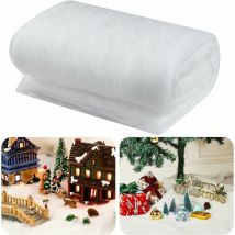 Rouleau de Couverture de Neige de Noël 0,8 x 2,4 m, Décoration Intérieure pour le Village de Noël