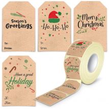 Feiyue - rouleau d'autocollants de scellage de cadeaux faits à la main, autocollants de scellage de boîte-cadeau, rouleau d'autocollants de scellage