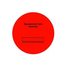 Plombservice - Rouleau de 100 étiquettes de contrôle étanchéité rouges (installation climatisation)