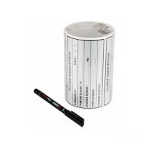 Rolle mit 50 Etiketten für Klimaanlagen, 70x130mm