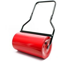 Wiltec Rouleau de jardin et de gazon – 32 x 57 cm – avec volume 45 l remplissable – avec racleur de saletés – Traitement et entretien pelouse