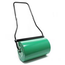 Wiltec Rouleau de jardin et de gazon – 32 x 50 cm – avec volume 40 l remplissable – avec racleur de saletés – Traitement et entretien pelouse