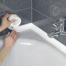 Rouleau de Joints Adhésifs Cuisine et Salle de Bain Blanc - 3.8 cm