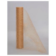 Rouleau De Maille Pailletée Cm.29X2,7Mt Or Avec Paillettes Décoration De Noël
