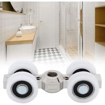 Laoa - Rouleau de porte, glissière de porte coulissante Rouleaux de porte suspendus Roulements à 4 roues pour meubles