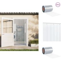 Rouleau de rideau en bande pvc 3 mm x 300 mm 25 m - Rideau Pvc - Rideau Transparent - Rideau Separation Pièce - Rideau Industriel - Rideau Magasin