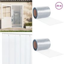 Rouleau de rideau en bande pvc 3 mm x 300 mm 25 m - Rideau Pvc - Rideau Transparent - Rideau Separation Pièce - Rideau Industriel - Rideau Magasin