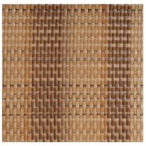 Rattan Art - Rouleau de rotin tressé (marron et beige) 90x300 cm