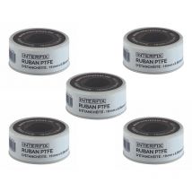 Lot de 5 rouleaux de téflon 19 mm x 12 m - Fitt