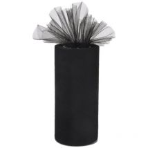 Feiyue - Rouleau de tulle noir 6'x24yd Ruban de décoration de mariage diy