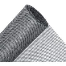 Rouleau Moustiquaire 120 X 250 Cm, Tissu Moustiquaire Au Mètre Pour Fenêtres, Réglable Et Durable Fibre De Verre, Anti-Rayures, Gris