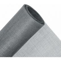 Rouleau Moustiquaire 120 x 300 cm, Tissu Moustiquaire au Mètre pour Fenêtres, Réglable et Durable Fibre de Verre, Gris,GU.B/bon