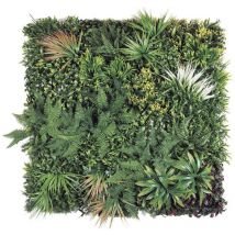 Catral - nortene Panneau décoratif Sauvage feuillage synthétique - Vert - 1x1m