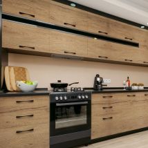 Rouleau revêtement adhésif vinyle au mètre - Sticker lavable Cuisine Meuble Armoire Porte - bois d'alaska - 60x200cm