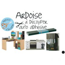 Rouleau sticker ardoise à découper noir