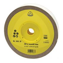 Klingspor - Rouleau de tissu abrasif kl 385 jf 40 mm granulation 120 pour métal corindon