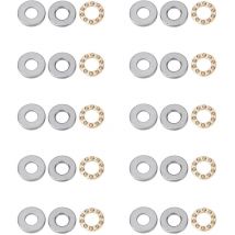 Roulement à billes de poussée d'avion miniature, 10 pièces (F12-21M 12215mm)