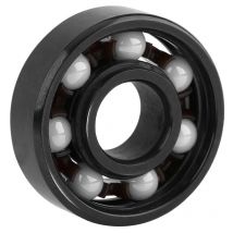 Roulement à billes hybride en céramique blanche, anneau en acier noir, 1 pièce, 608, à vendre