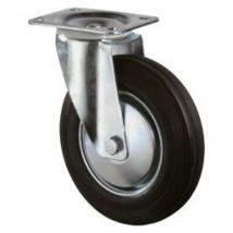 Westfalia - Rouleau de renvoi B55 ø de la roue 80 mm Capacité de charge 50 caoutchouc plein Longueur du plateau104xl80 mm