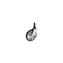 Roulette 38 mm – Diamètre roue: 38 mm – Charge maximale: 6 kg – Hauteur: 15 mm – Matières: Acier nickelé, PVC noir – BS Rollen