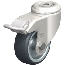 Roulette avec perforation d'un diamètre de 80 mm. Modèle (général) Roulettes Stop Fix Blickle lkrxa-tpa 80G-11-FI