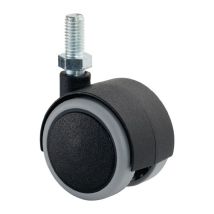 Roulette Double En Plastique D. De La Roue 40 Mm Cap. Charge 30 Kg M10 Polyamide