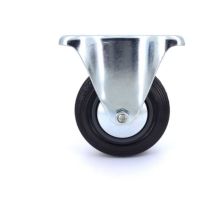 Roulette à platine fixe – Diamètre 100 mm – Charge max 100 kg – Hauteur 128 mm – Caujolle