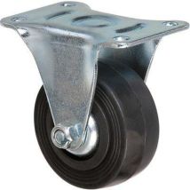 Roulette caout fixe D160 – Diamètre roue : 160 mm – Charge maximale : 200 kg – Hauteur : 191 mm – Caujolle