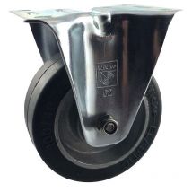 2gt Roues Et Roulettes - Roulette fixe diamètre 60 mm caoutchouc easyroll noir roulement à billes - 100 Kg