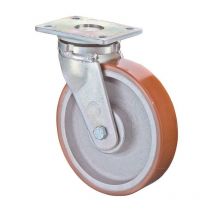 Bs Rollen - Roulette pivotante pour charge lourde RC100 d. de la roue 200 mm cap. charge 1000 kg polyuréthane moulé plaque L138xl110 mm