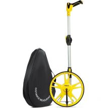 Roulette de Mesure Pliable de Précision avec Roue de Mesure de Distance 99.999,9 m Mesure Métrique des Roues et du Ruban, Sac de Transport (pliable)