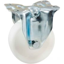 Feststehendes weißes Rad mit einem Durchmesser von 100 mm