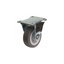 Roulette caout.s plat.fix.50mm