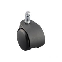 Roulette pivotante ø50 avec tige - Blocage : Sans - Charge : 50 kg - Décor : Noir - Hauteur utile : 57 mm Guy Raymond