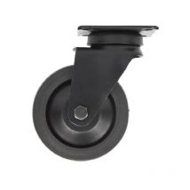 Ruota girevole con piastra 42x42 mm, diametro 75 mm