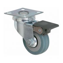 Roulette à frein à platine pivotante - diamètre 50 mm - Série S14 af Caujolle