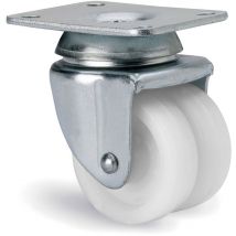 Roue Horq.Plet Ind D-50 Nylon Double Kohn C.Brake